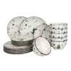SET OF DINNERWARE WITH BREEZE MOTIF 18 PCS