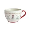 MUG WITH CHRISTMAS MOTIF SNOWMAN CERAMIC 490ML