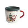 MUG WITH CHRISTMAS MOTIF SANTA WITH LID CERAMIC 405ML