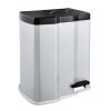 FOOT BIN, 39,5X29X43,5, LIGHT SILVER
