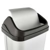 WASTE BIN WITH SWING LID, 33,5X25,5X53,5, WORLD