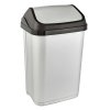 WASTE BIN WITH SWING LID, 33,5X25,5X53,5, WORLD