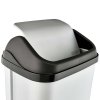 WASTE BIN WITH SWING LID 38,5X29X66 LIGHT GREY