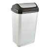 WASTE BIN WITH SWING LID 38,5X29X66 LIGHT GREY