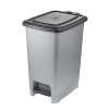 FOOTED WASTE BASKET, 32X42X53CM, LIGHT SILVER