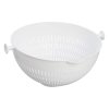 SALAD COLANDER 2IN1 25X25X12 NORDIC GREY