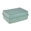 Plastic snack box 17x13x7cm Nordic green