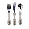 SET OF CHILDREN'S CUTLERY 3PCS BEAR DESIGN