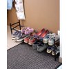 ADJUSTABLE BLACK IRON SHOE RACK 2 TIER