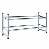 ADJUSTABLE CHROMED IRON SHOE RACK 2 TIER