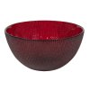 GLOSSY RED BOWL WITH GLITTERS D15*7CM 0.5L