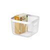 STORAGE BASKET WHITE METAL 23.9X23.9X17CM
