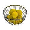 FRUIT BOWL WIRE BLACK 24.6X14.6CM