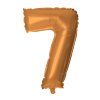 BALLOON NUMERAL 7, 30CM, MATT BRONZE
