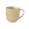 MUG 500ML RIBBED CERAMIC BEIGE