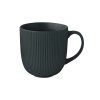 MUG 510ML RIBBED CERAMIC DARK GREEN