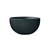 BOWL 250ML RIBBED CERAMIC DARK GREEN