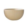 BOWL 550ML RIBBED CERAMIC BEIGE