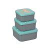 TORO Food Storage Containers with Lids, 3 pcs