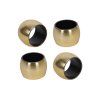 NAPKIN RING 4PCS 4.5X4.5X3.5CM GOLD