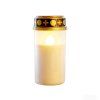 SVÍČKA HŘBITOVNÍ 2AA 6X10CM TEPLÁ BÍLÁ LED BÍLÁ