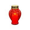 CEMETERY CANDLE 10X8,7X15 LED HEART SHAPE RED