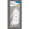 EXTENSION CABLE 3 SOCKETS 1,5M, WHITE