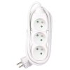 EXTENSION CABLE 3 SOCKETS 1,5M, WHITE