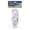 EXTENSION CORD 3 SOCKETS 3 M, WHITE