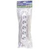 3 m Extension Cable with 5 Sockets, White