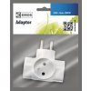 SOCKET 3X ROUND, WHITE