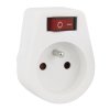 SOCKET WITH SWITCH, WHITE