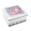 Tin for Christmas biscuits 18x18x8.6cm Santa