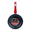 PAN KITCHISIMO 24CM IND.,RED NON-STICK SURFACE