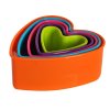 Plastic cookie cutters, 5 pcs, heart
