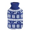 WARMING BOTTLE 2L, NORWEGIAN PATTERN - RED, BLUE