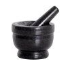 TORO black granite mortar