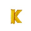 BALLOON LETTER "K", SIZE: APPROX. 30CM, MATT GOLD