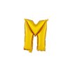 BALLOON LETTER "M", SIZE: APPROX. 30CM, MATT GOLD