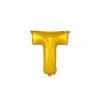 BALLOON LETTER "T", SIZE: APPROX. 30CM, MATT GOLD