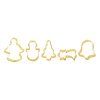 TORO Cookie Cutter Set, 5 pcs, Gold