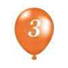 BALLOONS 5PCS, PRINTED, NUMERALS 3