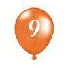 BALLOONS 5PCS, PRINTED, NUMERALS 9
