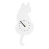 TORO Wall Clock, White Cat, 40 cm