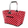 SHOPPING BASKET RED AND WHITE DOT 48X28X28CM