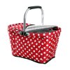 BASKET RED AND WHITE DOT THERMO 48X28X28CM