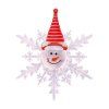 LED SNĚHOVÁ VLOČKA SNĚHULÁK 10CM ASSORT