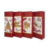 Christmas wine tray 36x12.5x8.5CM, 4XASSORT