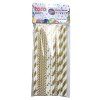 TORO paper straws 20cm gold 25 pcs