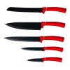 KNIFE SET "KITCHISIMO" 5PCS RED NON-STICK SURFACE